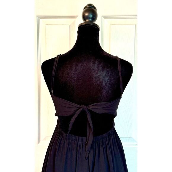 Pilyq Mosaic Embroidered Easy Going Spaghetti Strap Mini Dress With Back Ties XS - Picture 4 of 11